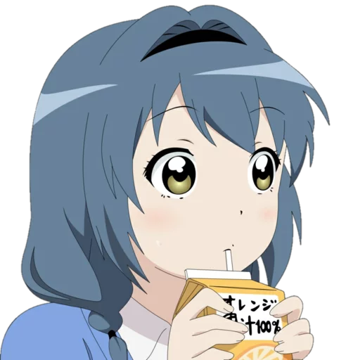 🍹 Стикер «Yuru Yuri» для Telegram