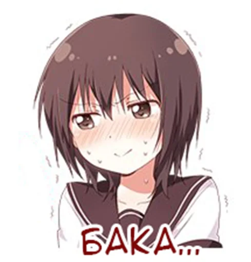 👧 Стикер «Yuru Yuri Rus» для Telegram
