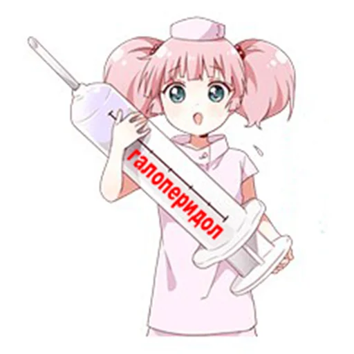 💉 Стикер «Yuru Yuri Rus» для Telegram