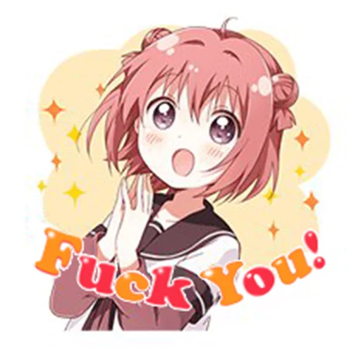 🖕 Стикер «Yuru Yuri Rus» для Telegram