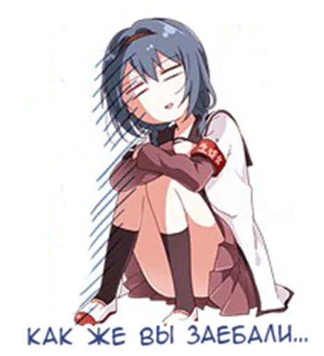 👧 Стикер «Yuru Yuri Rus» для Telegram