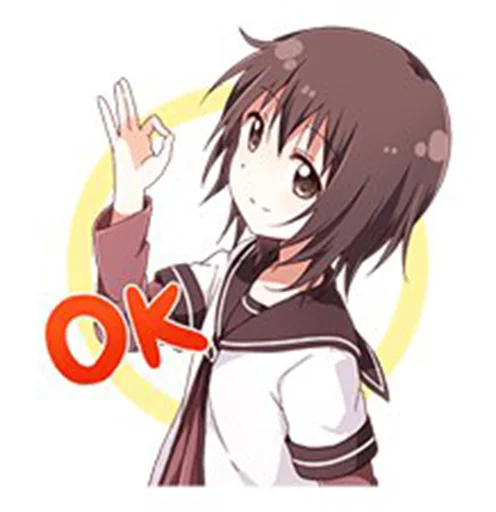 👌 Стикер «Yuru Yuri Rus» для Telegram