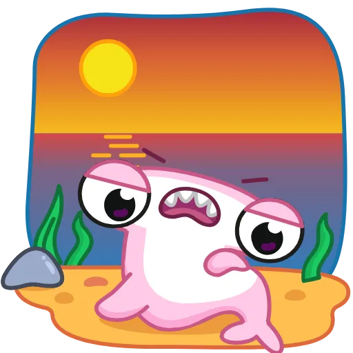 🌅 Стикер «Юся» для Telegram