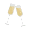 🥂 Эмодзи «Буквы в новогоднем стиле» для Telegram