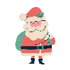 🎅 Эмодзи «Буквы в новогоднем стиле» для Telegram