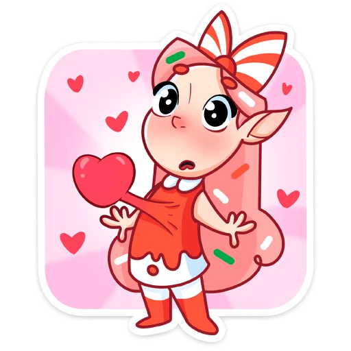 ❤ Стикер «Юю без надписей» для Telegram