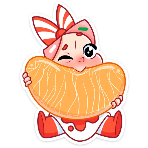 🍊 Стикер «Юю без надписей» для Telegram