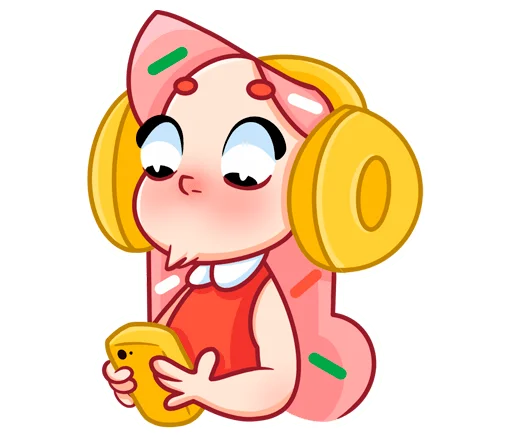 🎧 Стикер «Юю без надписей» для Telegram