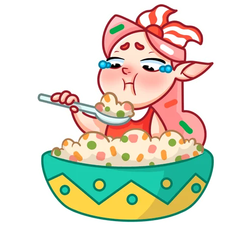 🥗 Стикер «Юю без надписей» для Telegram