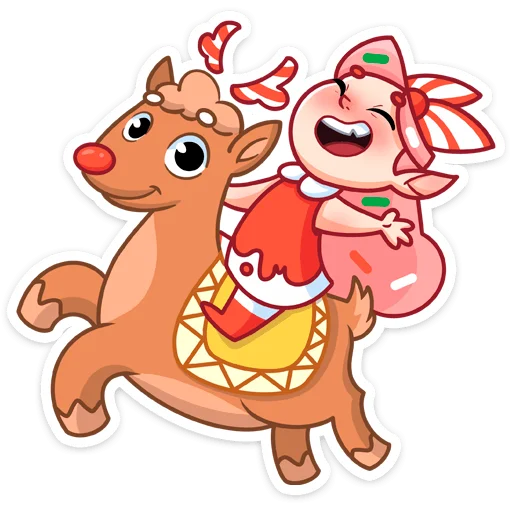 🦌 Стикер «Юю без надписей» для Telegram