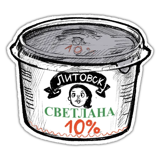 🥛 Стикер «zabelarus» для Telegram