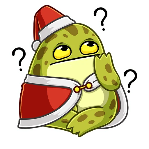 ❓ Стикер «Праздник с Жабкой» для Telegram