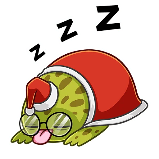 😴 Стикер «Праздник с Жабкой» для Telegram