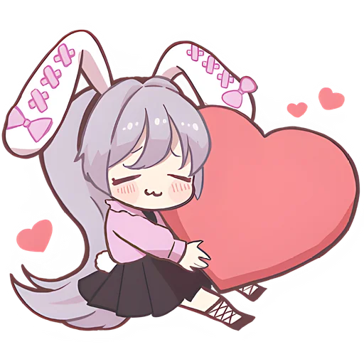 ❤️ Стикер «Зайчиха чан» для Telegram