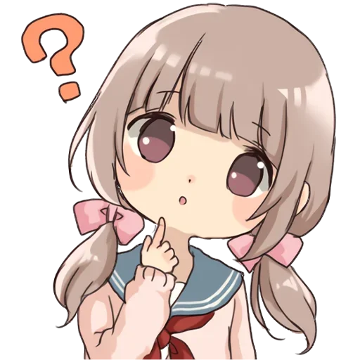 🤔 Стикер «Зайка–тян» для Telegram