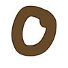 🧐 Эмодзи «Коричневые буквы, цифры, иконки» для Telegram