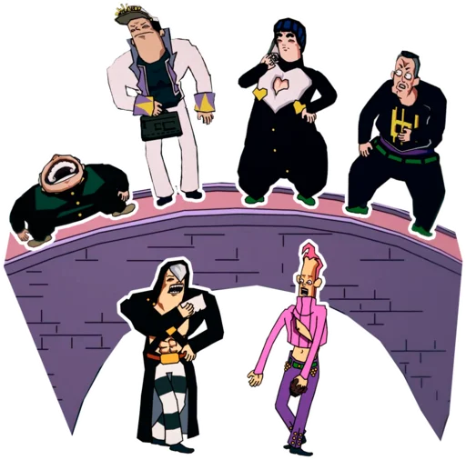 👨‍👨‍👦‍👦 Стикер «Jojo Morio» для Telegram