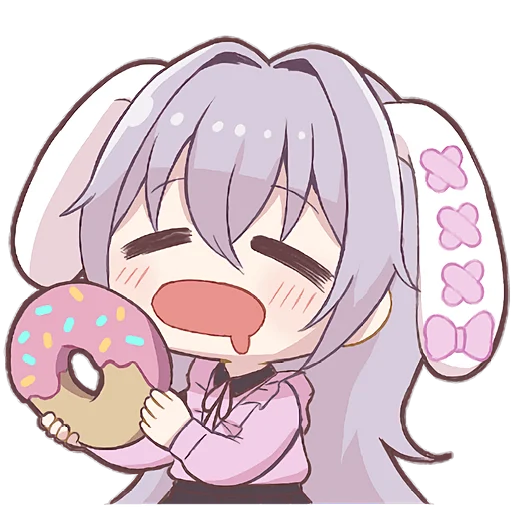 🍩 Стикер «Зайчиха чан 2» для Telegram