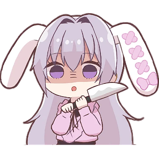 🔪 Стикер «Зайчиха чан 2» для Telegram