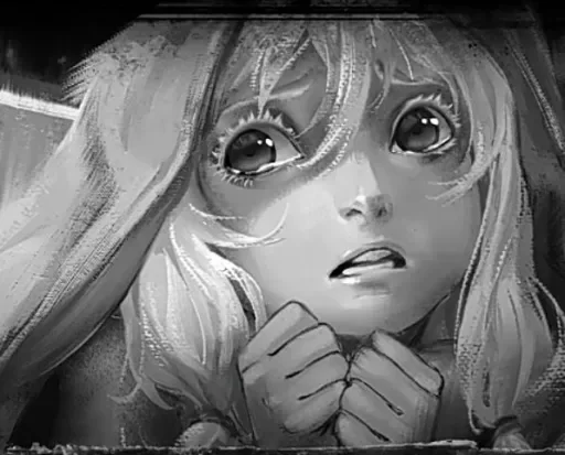 😨 Стикер «Виртуальная новелла "Зайчик"» для Telegram