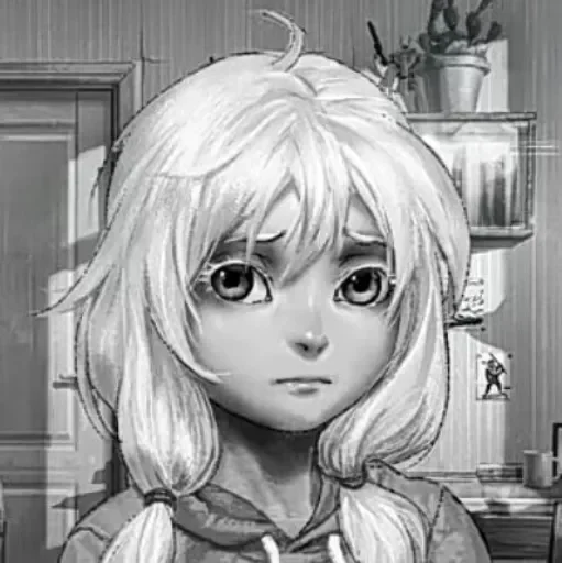 😟 Стикер «Виртуальная новелла "Зайчик"» для Telegram