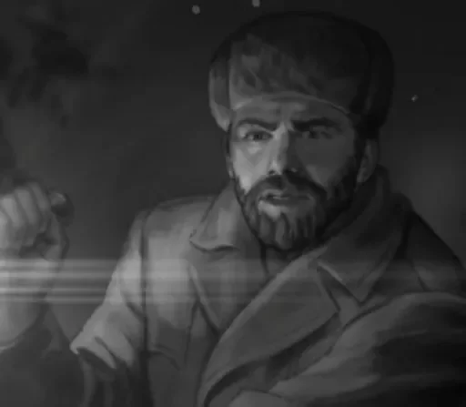 😰 Стикер «Виртуальная новелла "Зайчик"» для Telegram