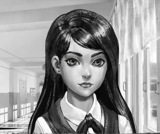 😐 Стикер «Виртуальная новелла "Зайчик"» для Telegram