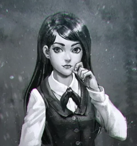 😐 Стикер «Виртуальная новелла "Зайчик"» для Telegram