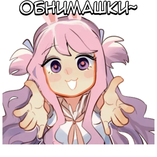 🌟 Стикер «Зайка-тян» для Telegram