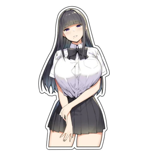 🍰 Стикер «Зажиточные школьницы» для Telegram