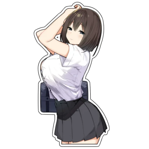 🍰 Стикер «Зажиточные школьницы» для Telegram