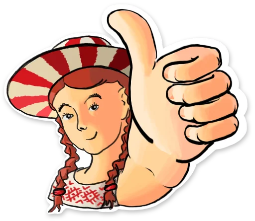 👍 Стикер «Жыве Беларусік» для Telegram