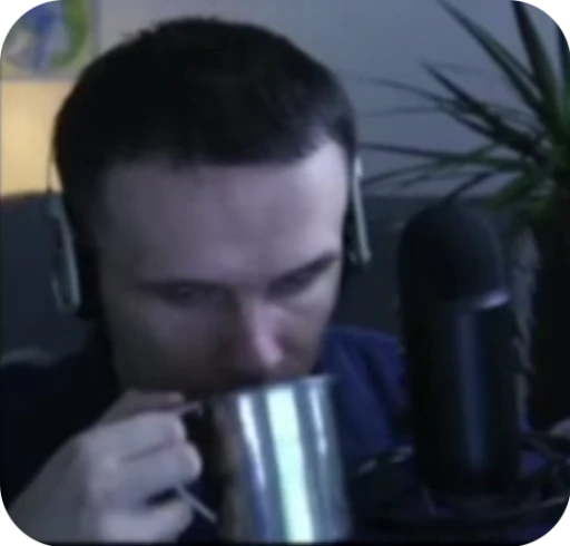 ☕ Стикер «JustV Dark Soliger» для Telegram