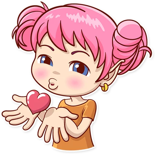 😘 Стикер «Zebra Girl» для Telegram