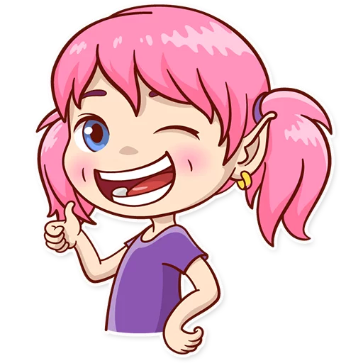 👍 Стикер «Zebra Girl» для Telegram
