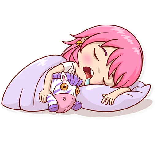 😴 Стикер «Zebra Girl» для Telegram