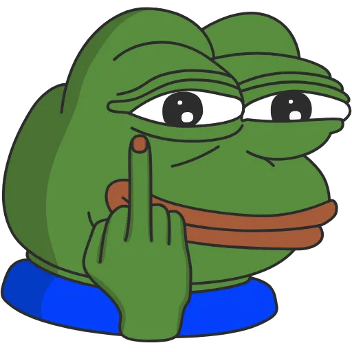 🖕 Стикер «Pepe animated» для Telegram