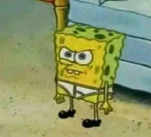 😡 Стикер «Spongebob» для Telegram