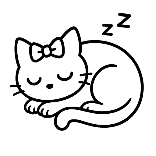 💤 Стикер «Зефирка и Уголек» для Telegram