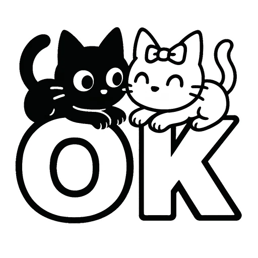 👌 Стикер «Зефирка и Уголек» для Telegram