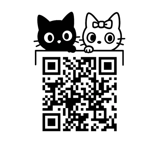 🌐 Стикер «Зефирка и Уголек» для Telegram