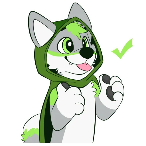 😌 Стикер «Green» для Telegram