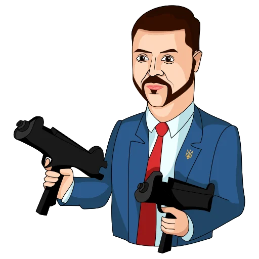 💣 Стикер «Володимир Зеленський» для Telegram