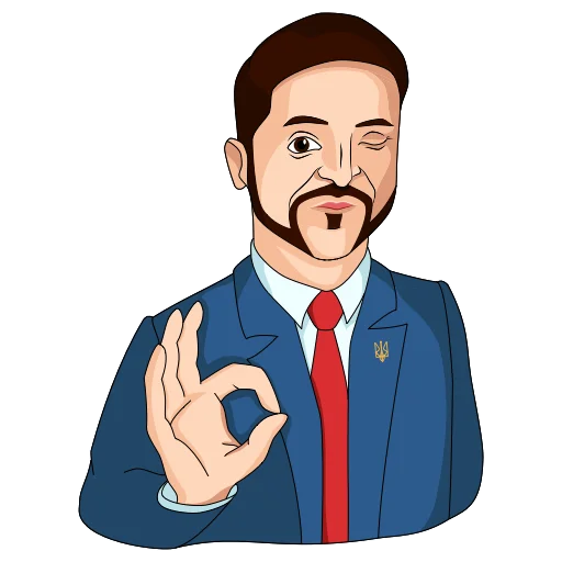 👌 Стикер «Володимир Зеленський» для Telegram