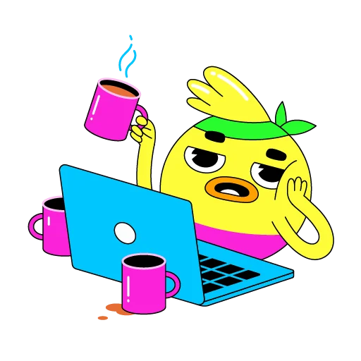 ☕️ Стикер «bank – Zelf talks money» для Telegram