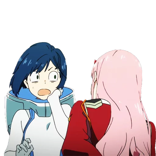 😨 Стикер «Darling in the franxx Zero Two» для Telegram
