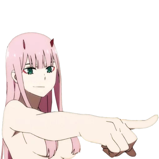 👆 Стикер «Darling in the franxx Zero Two» для Telegram