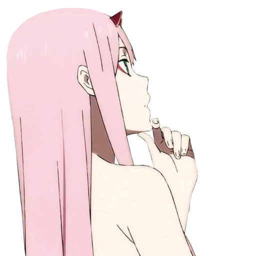 🤔 Стикер «Darling in the franxx Zero Two» для Telegram