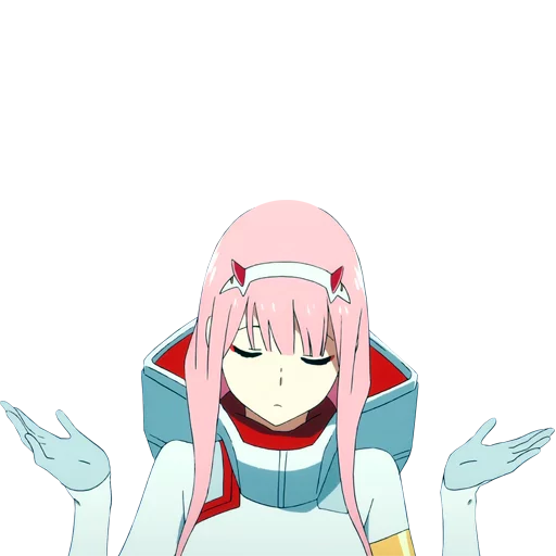 👐 Стикер «Darling in the franxx Zero Two» для Telegram