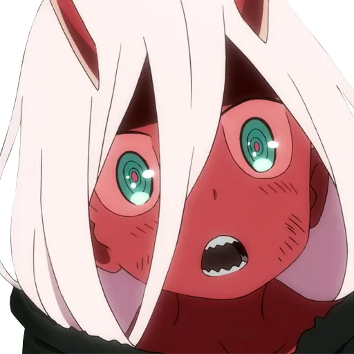 😧 Стикер «Darling in the franxx Zero Two» для Telegram